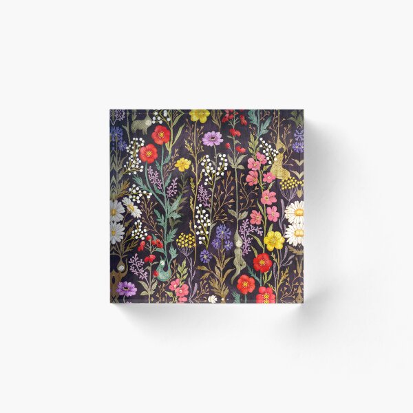 Item preview, Dark cottagecore floral pattern designed and sold by Gaia Marfurt.