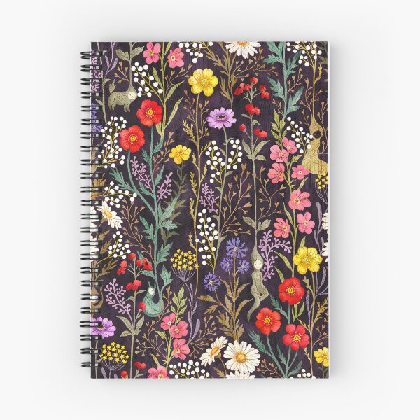 Item preview, Dark cottagecore floral pattern designed and sold by Gaia Marfurt.