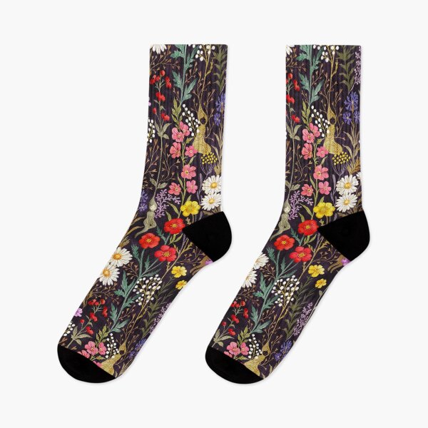 Item preview, Dark cottagecore floral pattern designed and sold by Gaia Marfurt.