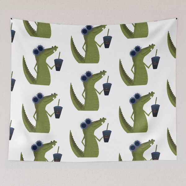 Item preview, Sour Swamp Alligator with Iced Tea Mug designed and sold by Pragatee.