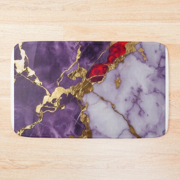 Item preview, Luxurious purple, red and white marble with elegant gold design designed and sold by AKANKEDESIGN.