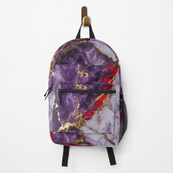 Item preview, Luxurious purple, red and white marble with elegant gold design designed and sold by AKANKEDESIGN.