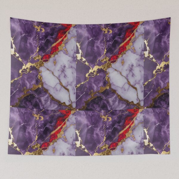 Item preview, Luxurious purple, red and white marble with elegant gold design designed and sold by AKANKEDESIGN.
