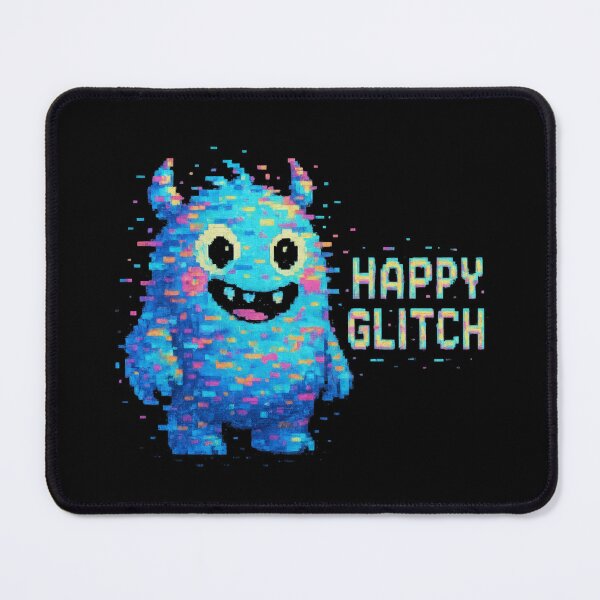 Item preview, Happy Glitch Sticker Pixel Art Monster designed and sold by MysticArtisan.