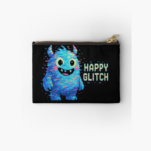 Item preview, Happy Glitch Sticker Pixel Art Monster designed and sold by MysticArtisan.
