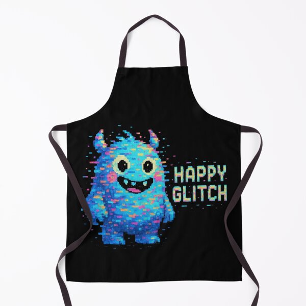 Item preview, Happy Glitch Sticker Pixel Art Monster designed and sold by MysticArtisan.