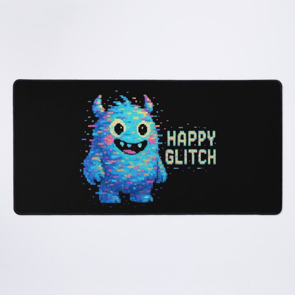 Item preview, Happy Glitch Sticker Pixel Art Monster designed and sold by MysticArtisan.