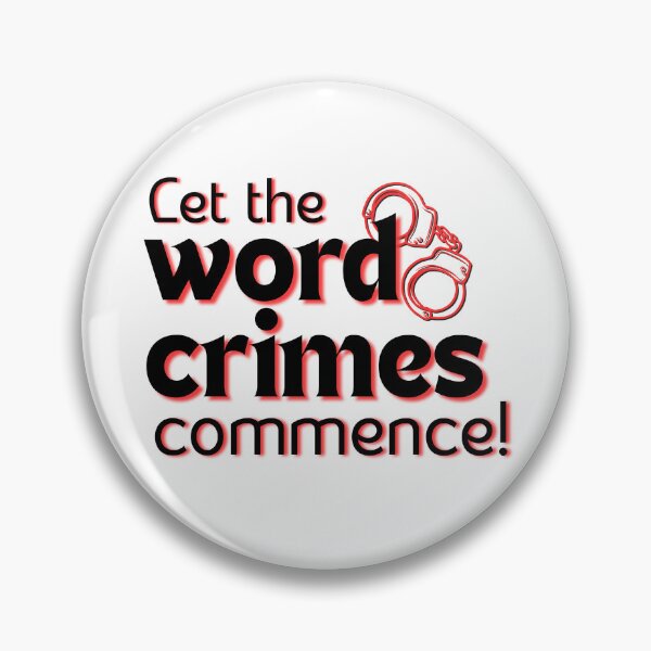 Item preview, Word Crimes designed and sold by nocaponthisship.