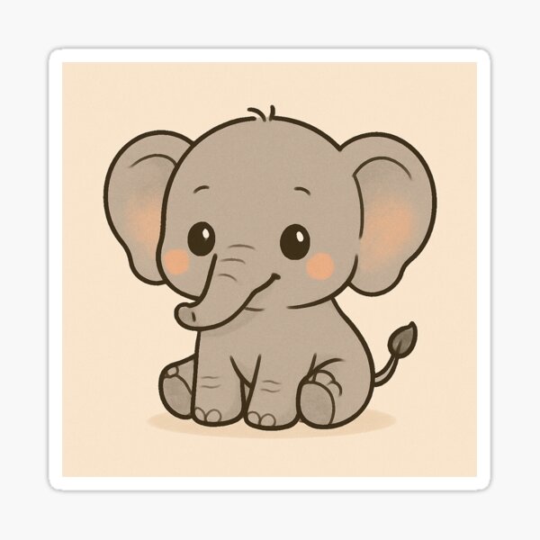 Item preview, Baby elephant  designed and sold by @pkstore.
