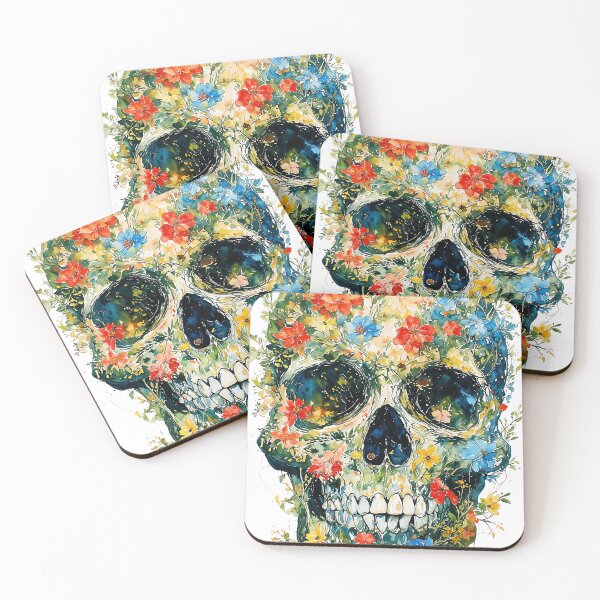 Item preview, Botanical skull illustration shirt designed and sold by artsake4.