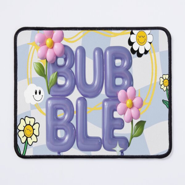 Item preview, BUBBLE Flower Joy - Cute Retro Balloon Letters designed and sold by BubbleDreama.