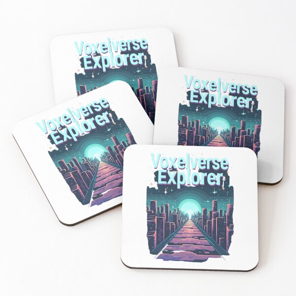 Item preview, Voxelverse Explorer – Retro-Futuristic Digital Journey designed and sold by NCLaserDesigns.