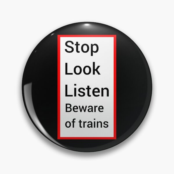 Item preview, Uk beware of trains sign designed and sold by TrainFanatic.
