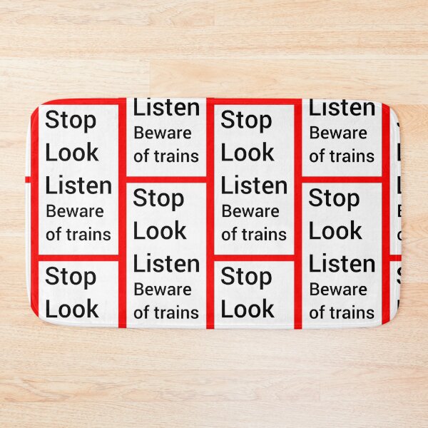 Item preview, Uk beware of trains sign designed and sold by TrainFanatic.