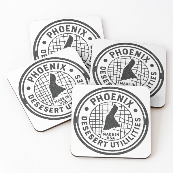 Item preview, Phoenix Manhole Cover. Desert Utility Stamp with Urban Flair designed and sold by Urban designs by PiMediaDen.