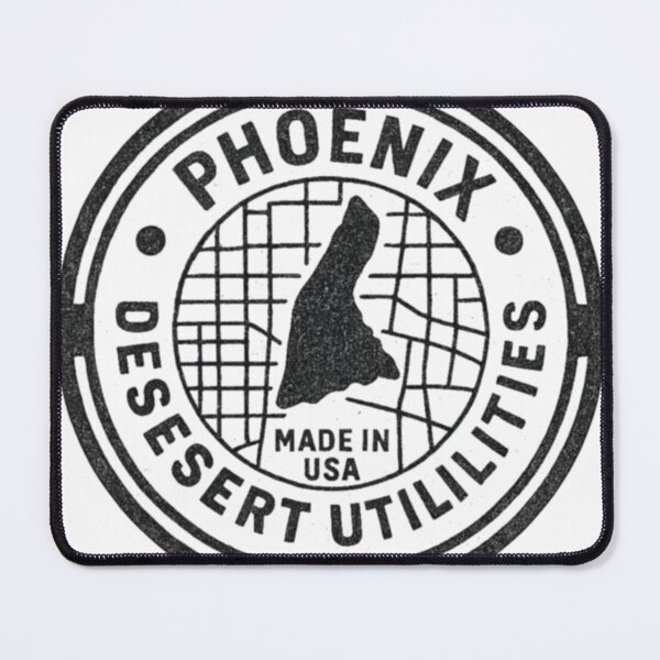 Item preview, Phoenix Manhole Cover. Desert Utility Stamp with Urban Flair designed and sold by Urban designs by PiMediaDen.