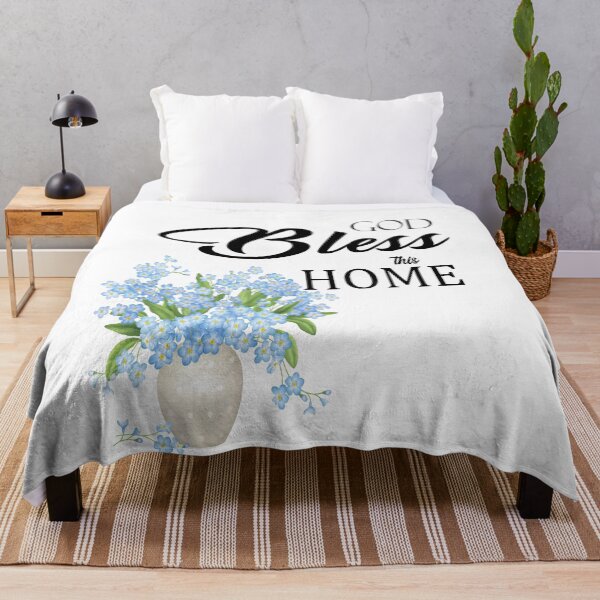 Item preview, Bluer than Blue Collection - FLoral Nikko Blue Hydragea - God Bless this home designed and sold by Dailywalker22.