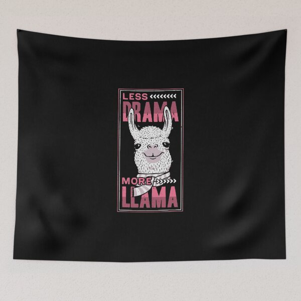 Item preview, Less Drama More Llama - Cute Good Vibes Alpaca T-Shirt designed and sold by EduEly.