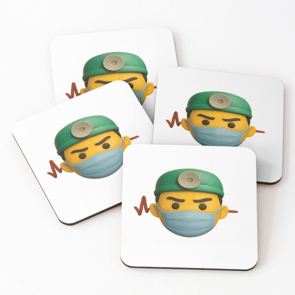 Item preview, Funny and expressive surgeon emoji – adorable and funny design designed and sold by ArteJorge48.