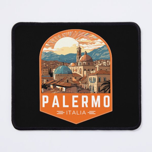 Item preview, Palermo in Sicily, Italy Vintage Travel Art Badge designed and sold by MaateoDesign.