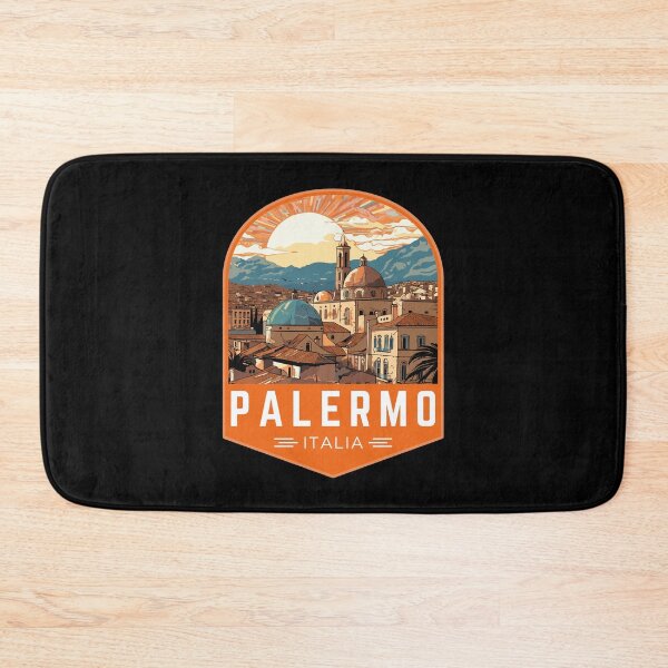 Item preview, Palermo in Sicily, Italy Vintage Travel Art Badge designed and sold by MaateoDesign.