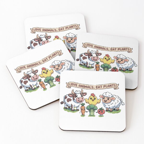 Item preview,  Charming Farm Friends – Love Animals, Eat Plants designed and sold by YNAMREG.