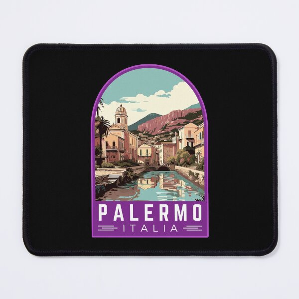 Item preview, Palermo in Sicily, Italy Vintage Travel Art Emblem designed and sold by MaateoDesign.