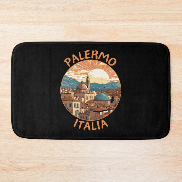 Item preview, Palermo in Sicily Italy Retro Travel Art Circle Emblem designed and sold by MaateoDesign.