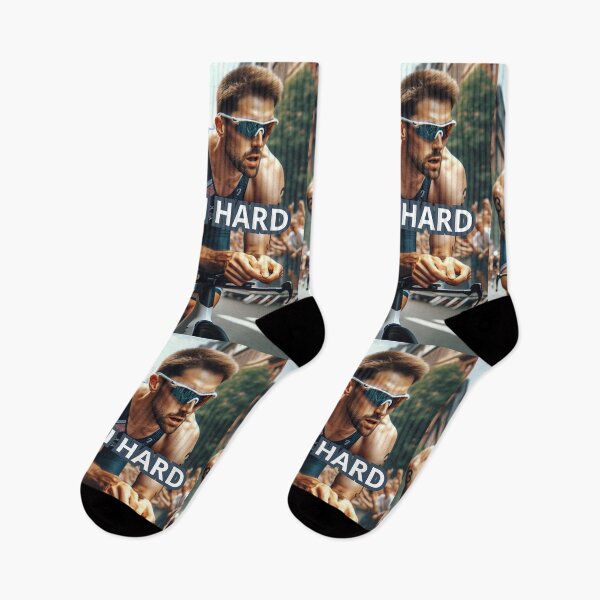 Item preview, Boys Tri Hard – Triathlon Power Sticker designed and sold by Triathlongram.