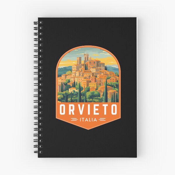 Item preview, Orvieto in Umbria, Italy Vintage Travel Art Emblem designed and sold by MaateoDesign.
