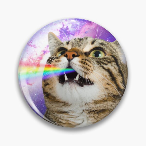 Item preview, Galactic Rainbow Cat – Cosmic Meow Beam designed and sold by ・Meow Force　・Glitch Pop.
