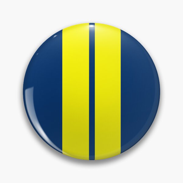 Item preview, Dual Racing Stripes - Small Gap (Yellow - Guardsmans Blue) designed and sold by Racing Stripes Only.