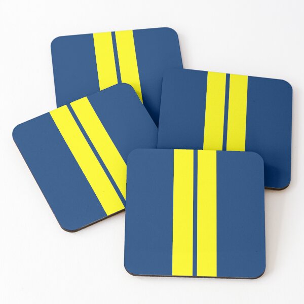 Item preview, Dual Racing Stripes - Small Gap (Yellow - Guardsmans Blue) designed and sold by Racing Stripes Only.