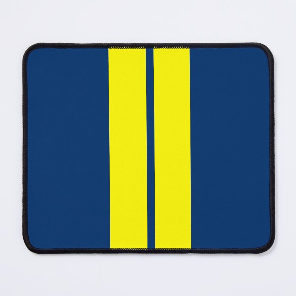 Item preview, Dual Racing Stripes - Small Gap (Yellow - Guardsmans Blue) designed and sold by Racing Stripes Only.