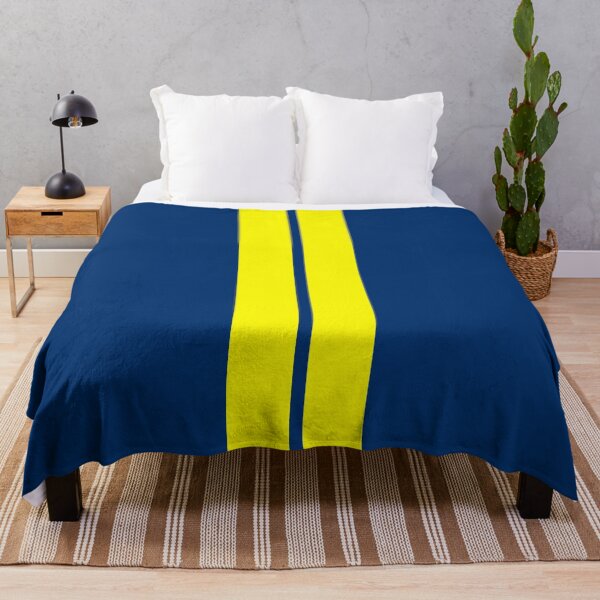 Item preview, Dual Racing Stripes - Small Gap (Yellow - Guardsmans Blue) designed and sold by Racing Stripes Only.