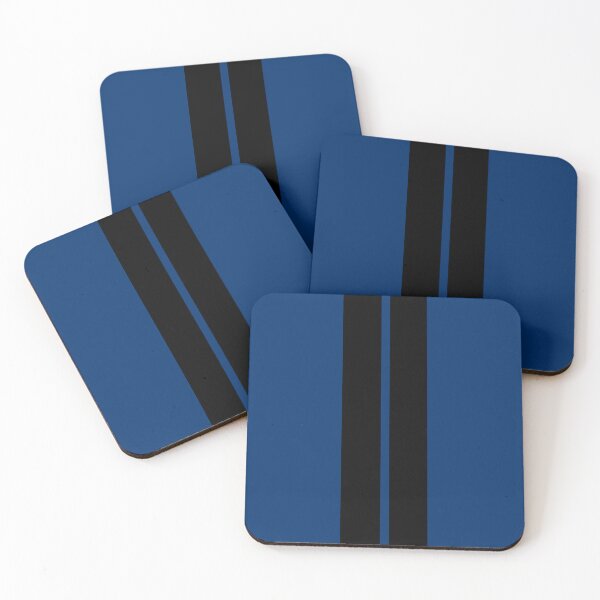 Item preview, Dual Racing Stripes - Small Gap (Black - Guardsmans Blue) designed and sold by Racing Stripes Only.