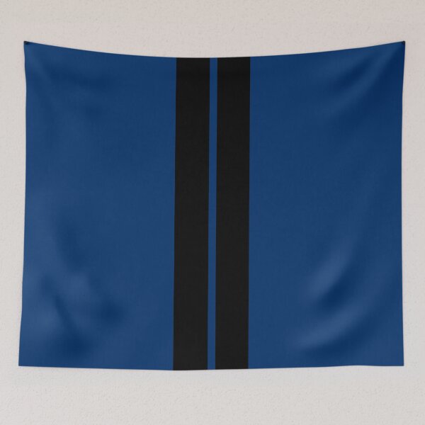 Item preview, Dual Racing Stripes - Small Gap (Black - Guardsmans Blue) designed and sold by Racing Stripes Only.