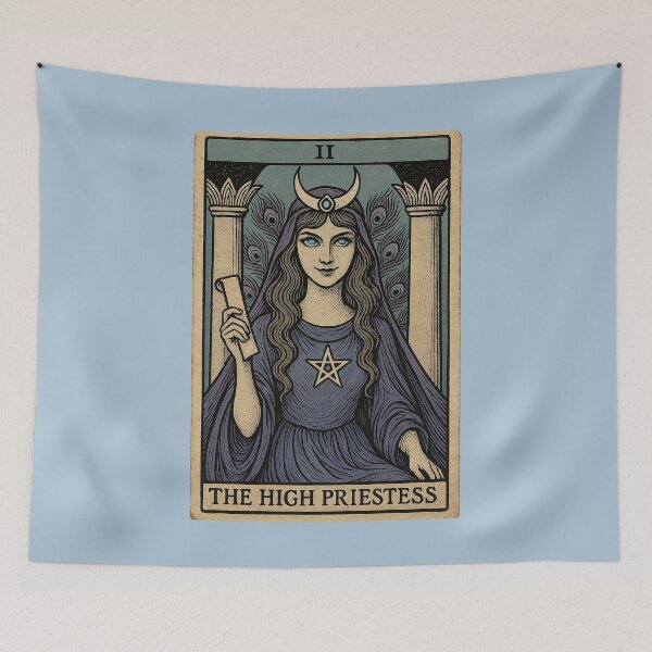 Item preview, Vintage Style The High Priestess Tarot Card designed and sold by hauntedtees.