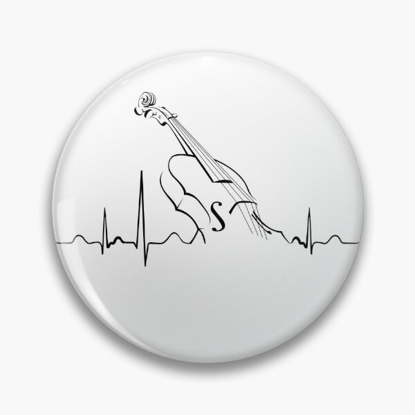 Item preview, Violin heartbeat designed and sold by BloodyTeapot.