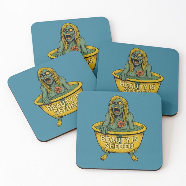Item preview, Beauty is Seeded – Undead Bathtime Horror Art designed and sold by Altered Array, LLC.