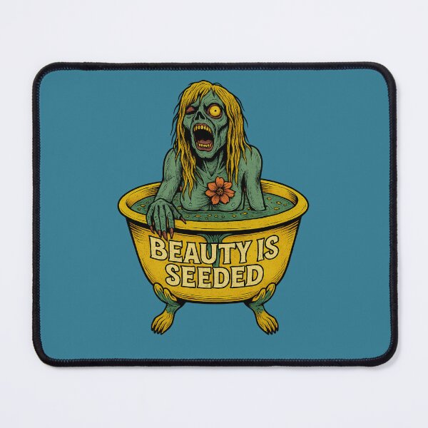 Item preview, Beauty is Seeded – Undead Bathtime Horror Art designed and sold by Altered Array, LLC.