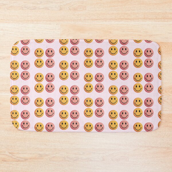 Item preview, Retro Smiley Face Set – Yellow and Pink Nostalgic Design designed and sold by AndrewWork.