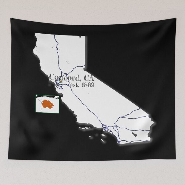 Item preview, Concord, CA [White] designed and sold by PhilbonianDezin.