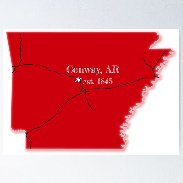 Item preview, Conway, AR [Red] designed and sold by PhilbonianDezin.