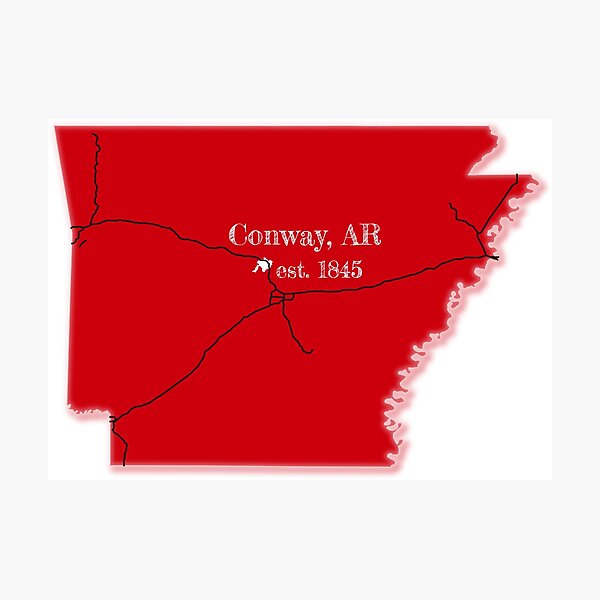Item preview, Conway, AR [Red] designed and sold by PhilbonianDezin.
