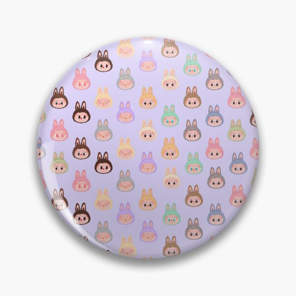 Item preview, Labubu face pattern lavender background designed and sold by Diyanggostyle.