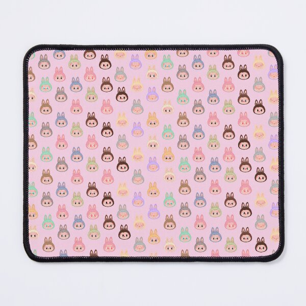 Item preview, Labubu face pattern pink background designed and sold by Diyanggostyle.