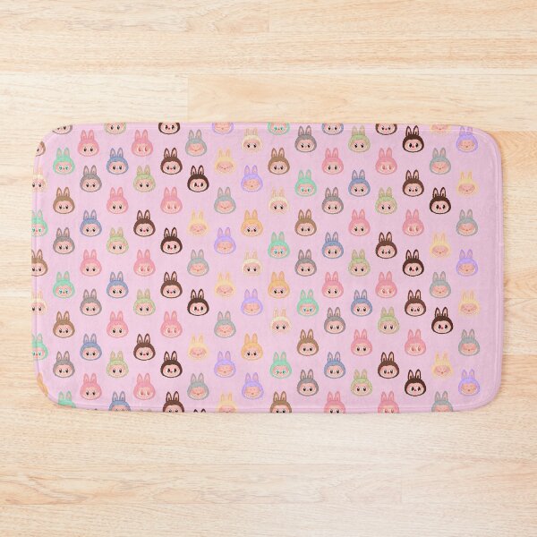 Item preview, Labubu face pattern pink background designed and sold by Diyanggostyle.
