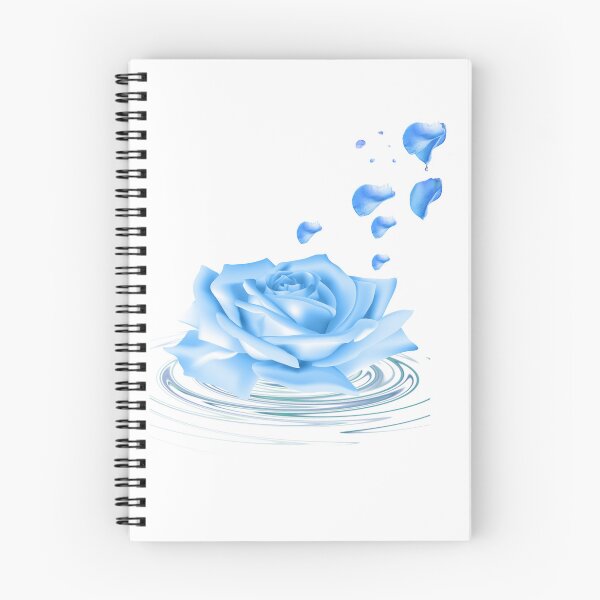Item preview, Bluer than Blue Unique Combination Collection - Blue Rose on Water with falling Petals designed and sold by Dailywalker22.