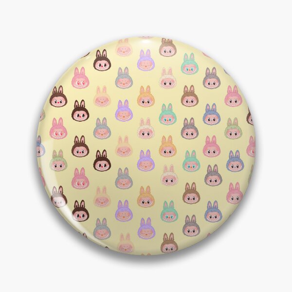 Item preview, Labubu face pattern yellow background designed and sold by Diyanggostyle.